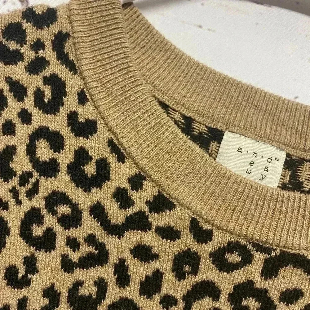 A New Day‎ animal print sweater size L - Picture 2 of 6